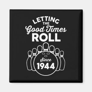 81 Year Old Bowler 81st Birthday Bowling Magnet