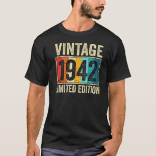 81 Year Old Gifts Born In 1942 Vintage 1942 81st B T-Shirt