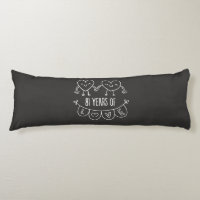 81st Anniversary Gift Chalk Hearts