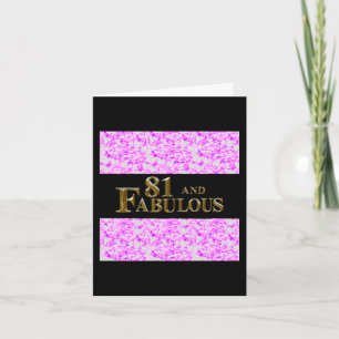 81st Birthday  Card