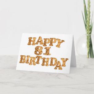81st Birthday card for a cookie lover