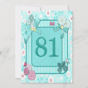 81st birthday party invitation