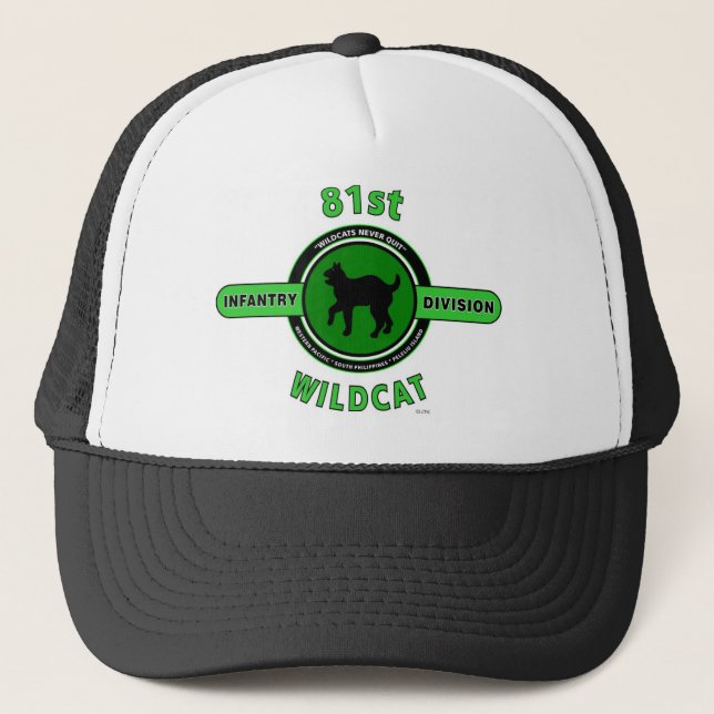 81ST INFANTRY DIVISION "WILDCAT" DIVISION TRUCKER HAT (Front)
