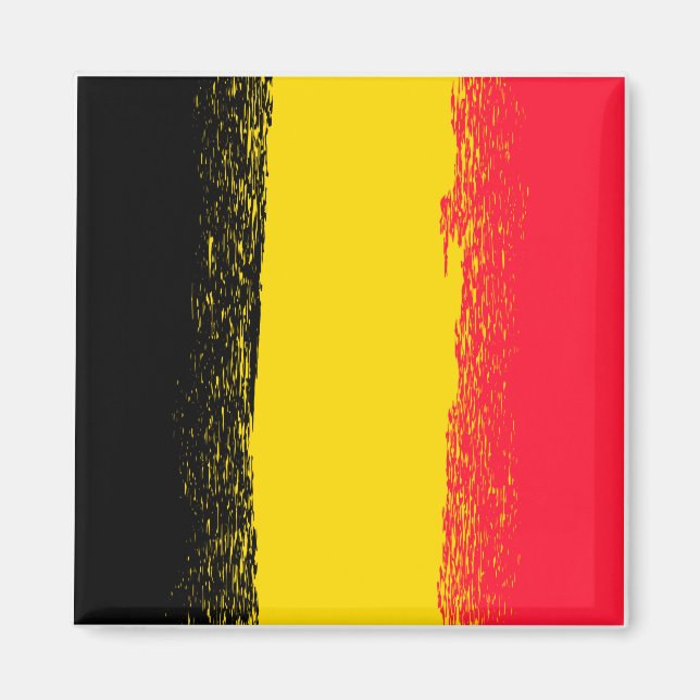 8266Belgium  Flag Magnet (Front)