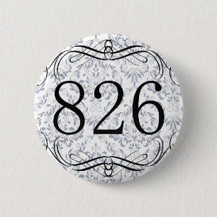 826 Area Code 6 Cm Round Badge