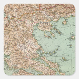 8283 Greece Square Sticker