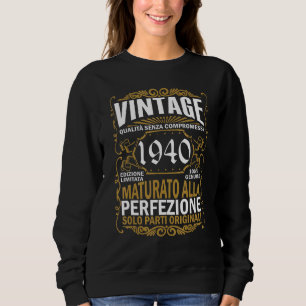 82 Anni Regalo 82° Compleanno Uomo Donna Vintage 1 Sweatshirt