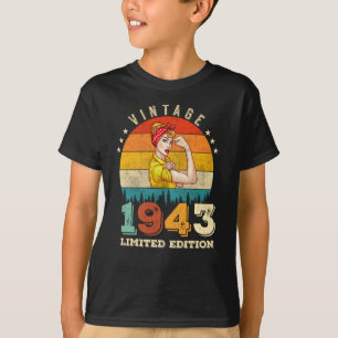 82 Year Old Bday 1943 Vintage 82nd Birthday Women T-Shirt