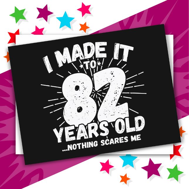 82 Year Old Sarcastic Meme Funny 82nd Birthday Postcard (Creator Uploaded)