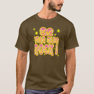 82 Year Olds Rock! (Pink) T-shirt