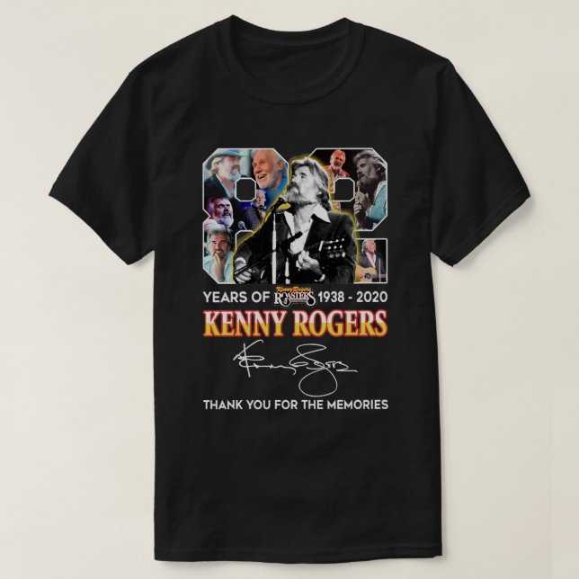 82 years of Kenny Rogers thank you for the memorie T-Shirt (Design Front)