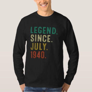 82 Years Old Legend Since July 1940 82nd Birthday T-Shirt