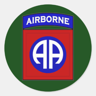 82d Airborne Division SSI Classic Round Sticker
