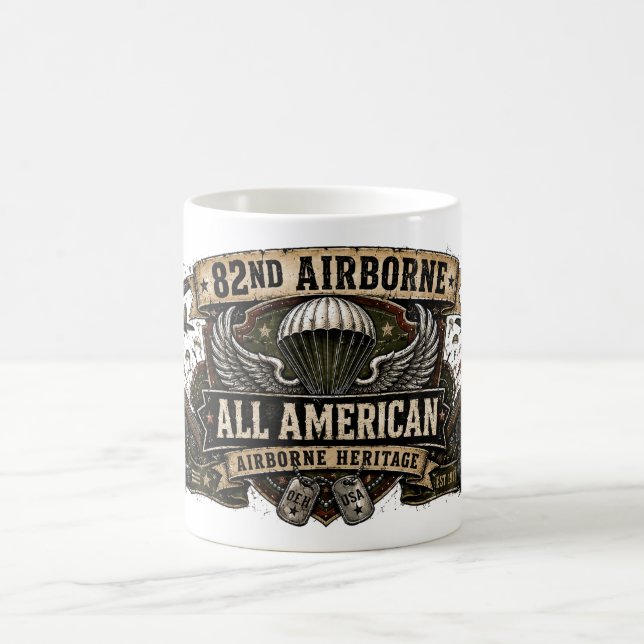 82nd Airborne All American Ceramic Mug OEH (Center)