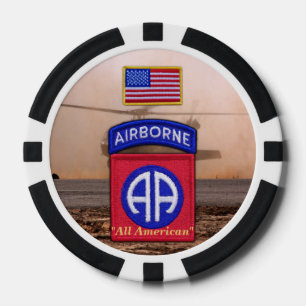 82nd airborne all american fort bragg poker chips