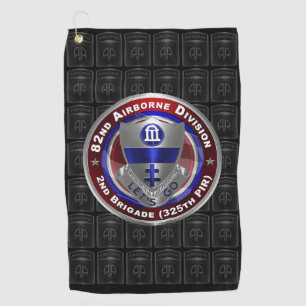 82nd Airborne Division 2nd Brigade 325th PIR Golf Towel