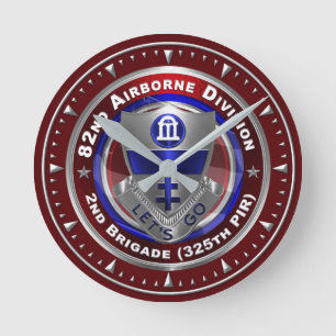 82nd Airborne Division 325th PIR Round Clock