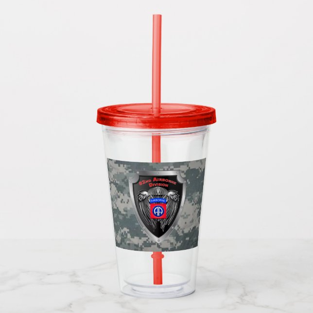  82nd Airborne Division Acrylic Tumbler (Front)