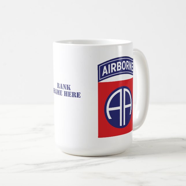 82nd Airborne Division All American Customisable Coffee Mug (Front Right)
