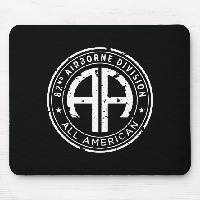 82nd Airborne Division "All American" Distressed Mouse Pad (Front)