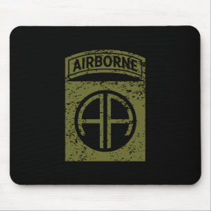 82nd Airborne Division "All American" Distressed Mouse Pad