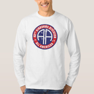 82nd Airborne Division "All American" Grunge Long T-Shirt