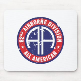 82nd Airborne Division "All American" Grunge Mouse Pad