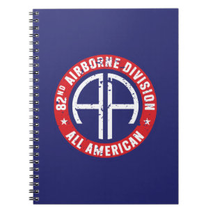 82nd Airborne Division "All American" Grunge Notebook