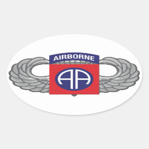 82nd Airborne Division "All American" Oval Sticker