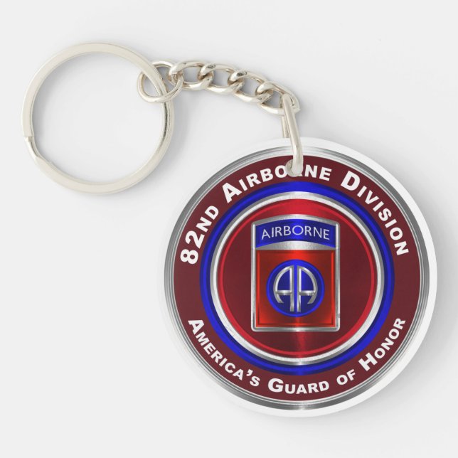 82nd Airborne Division America’s Guard of Honour Key Ring (Front)