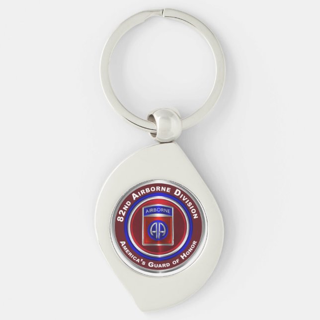 82nd Airborne Division America’s Guard of Honour Key Ring (Front)