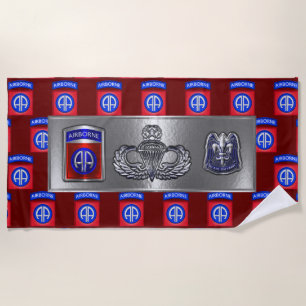 82nd Airborne Division Beach Towel