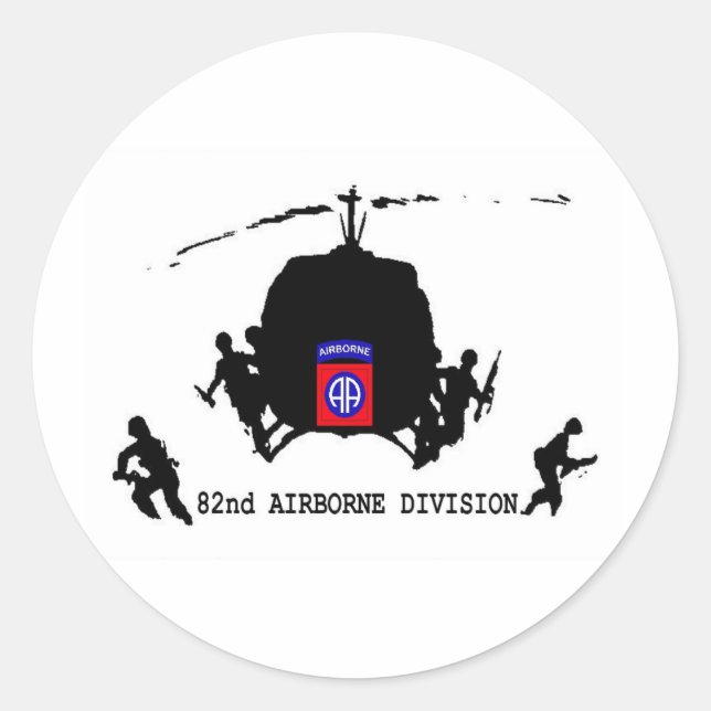 82nd AIRBORNE DIVISION Classic Round Sticker (Front)