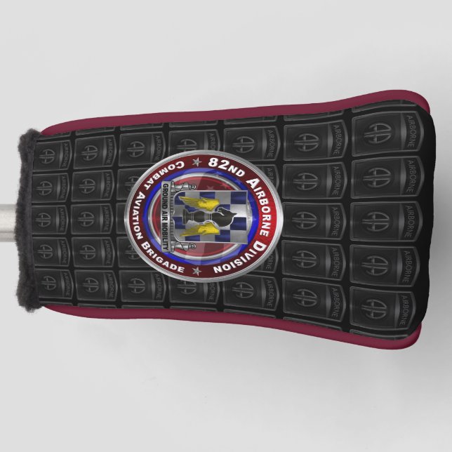 82nd Airborne Division Combat Aviation Brigade  Golf Head Cover (Front)