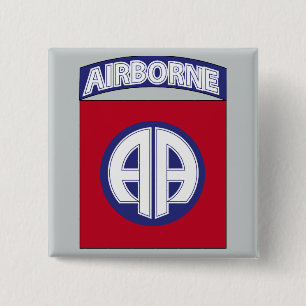 82nd Airborne Division - Combat Service 15 Cm Square Badge