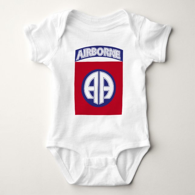 82nd Airborne Division Combat Service Baby Bodysuit (Front)