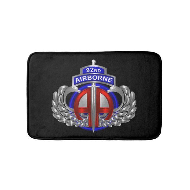 82nd Airborne Division Dagger Design Bath Mat (Front)