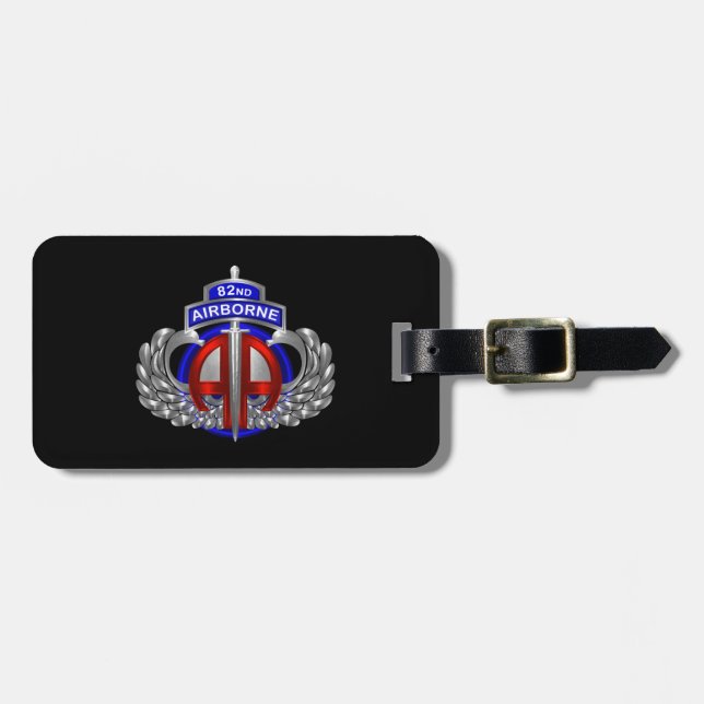 82nd Airborne Division Dagger Luggage Tag (Front Horizontal)