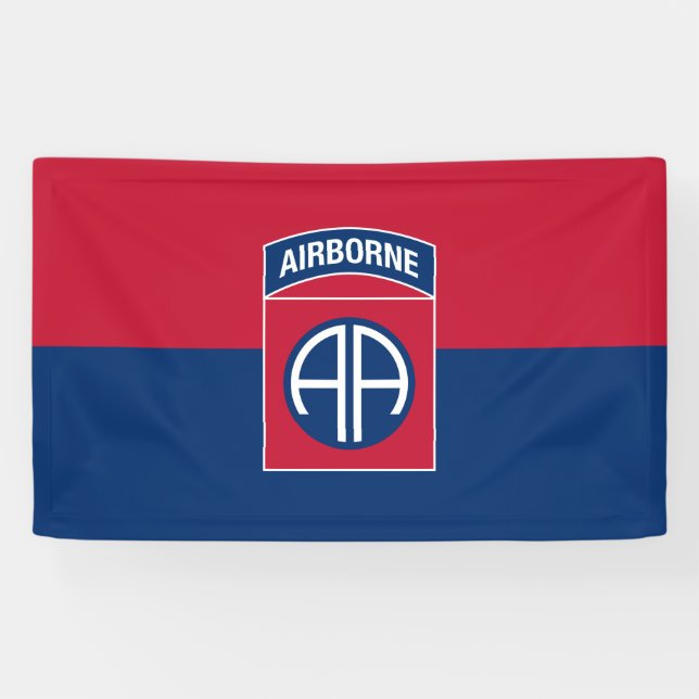 82nd Airborne Division Flag Military Veteran Banner (Horizontal)