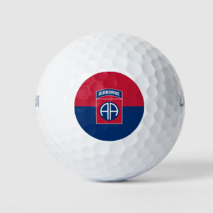 82nd Airborne Division Flag Military Veteran Golf Balls