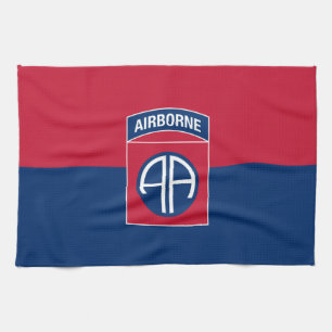 82nd Airborne Division Flag Military Veteran Tea Towel