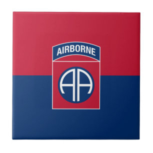 82nd Airborne Division Flag Military Veteran Tile