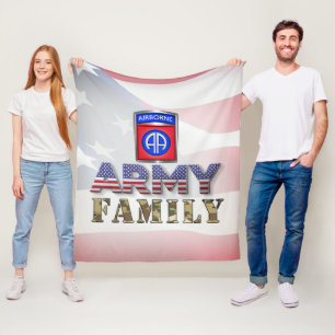 82nd Airborne Division  Fleece Blanket