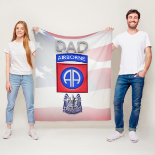 82nd Airborne Division Fleece Blanket