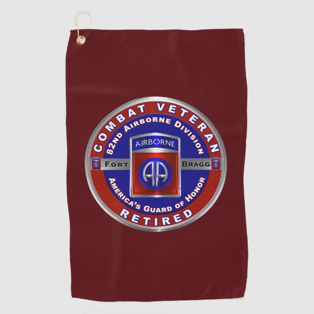 82nd Airborne Division  Golf Towel (Front)