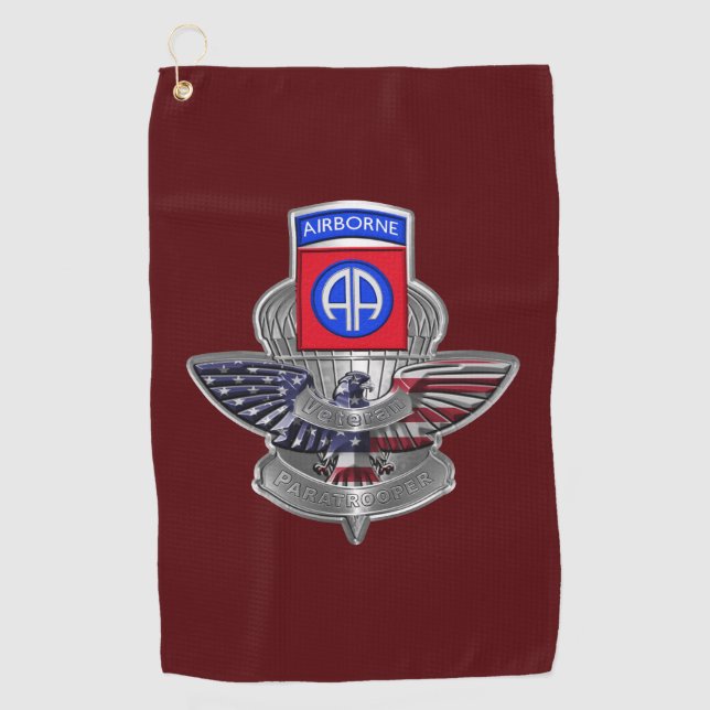 82nd Airborne Division Golf Towel (Front)