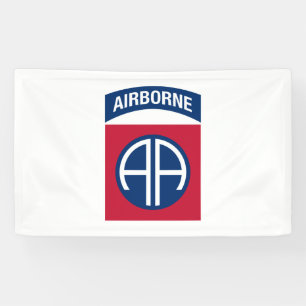 82nd Airborne Division Insignia Military Veteran Banner