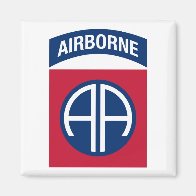 82nd Airborne Division Insignia Military Veteran Magnet (Front)