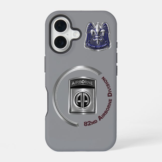 82nd Airborne Division  iPhone 16 Case (Back)