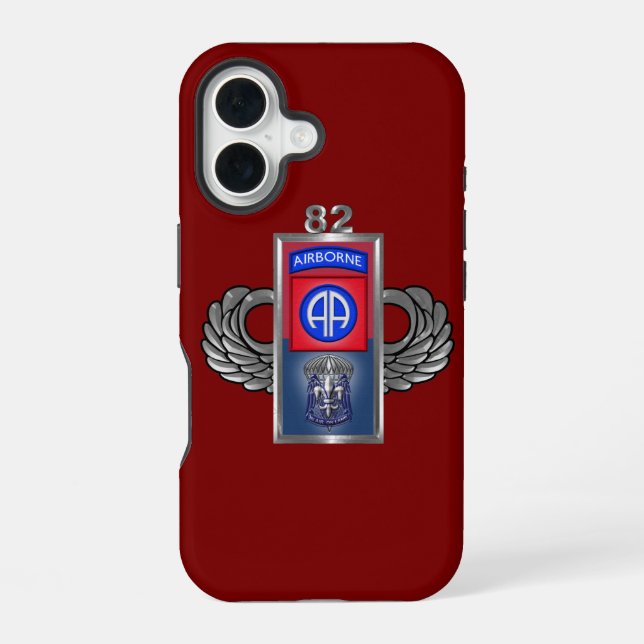 82nd Airborne Division  iPhone 16 Case (Back)